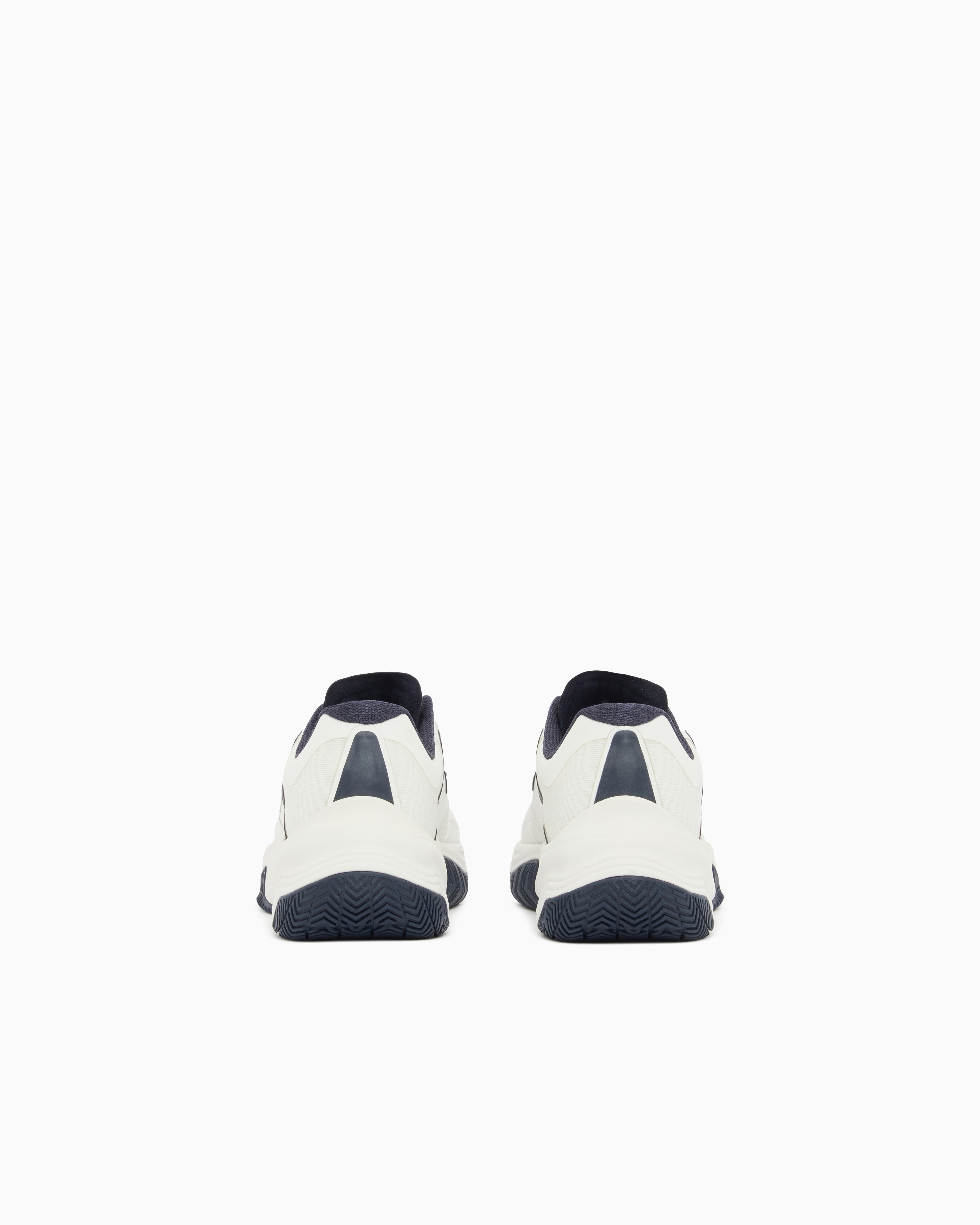 Ea7 Running Sneaker With A Breathable Mesh Upper New Padel White