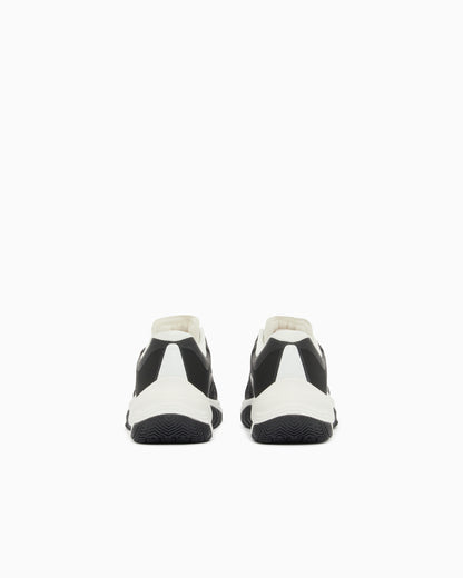 Ea7 Running Sneaker With A Breathable Mesh Upper New Padel Black