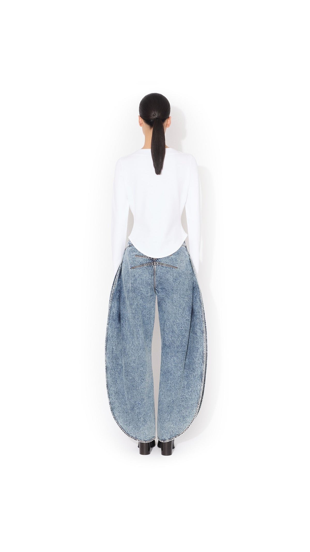 Alaïa Petal Denim Pants