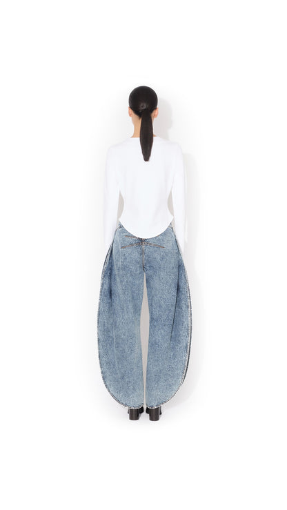 Alaïa Petal Denim Pants