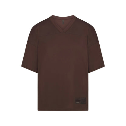 Skims Nikeskims Airy V-Neck Oversized Top Dark Sepia