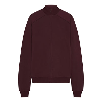 Skims Nikeskims Matte Tricot Oversized Track Jacket Currant