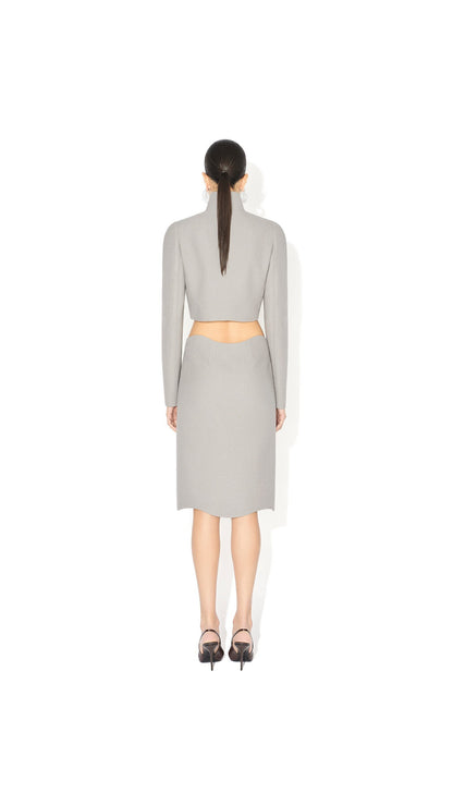 Alaïa Wool Crepe Tailored Jacket