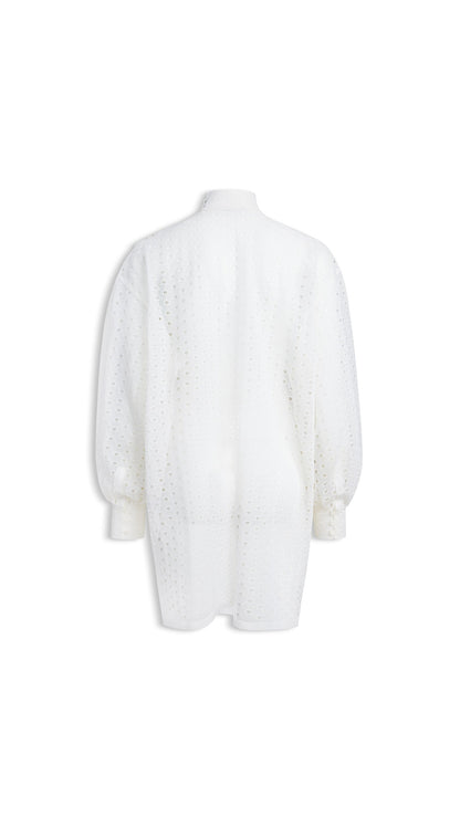 Alaïa Knitted Eyelets Tunic