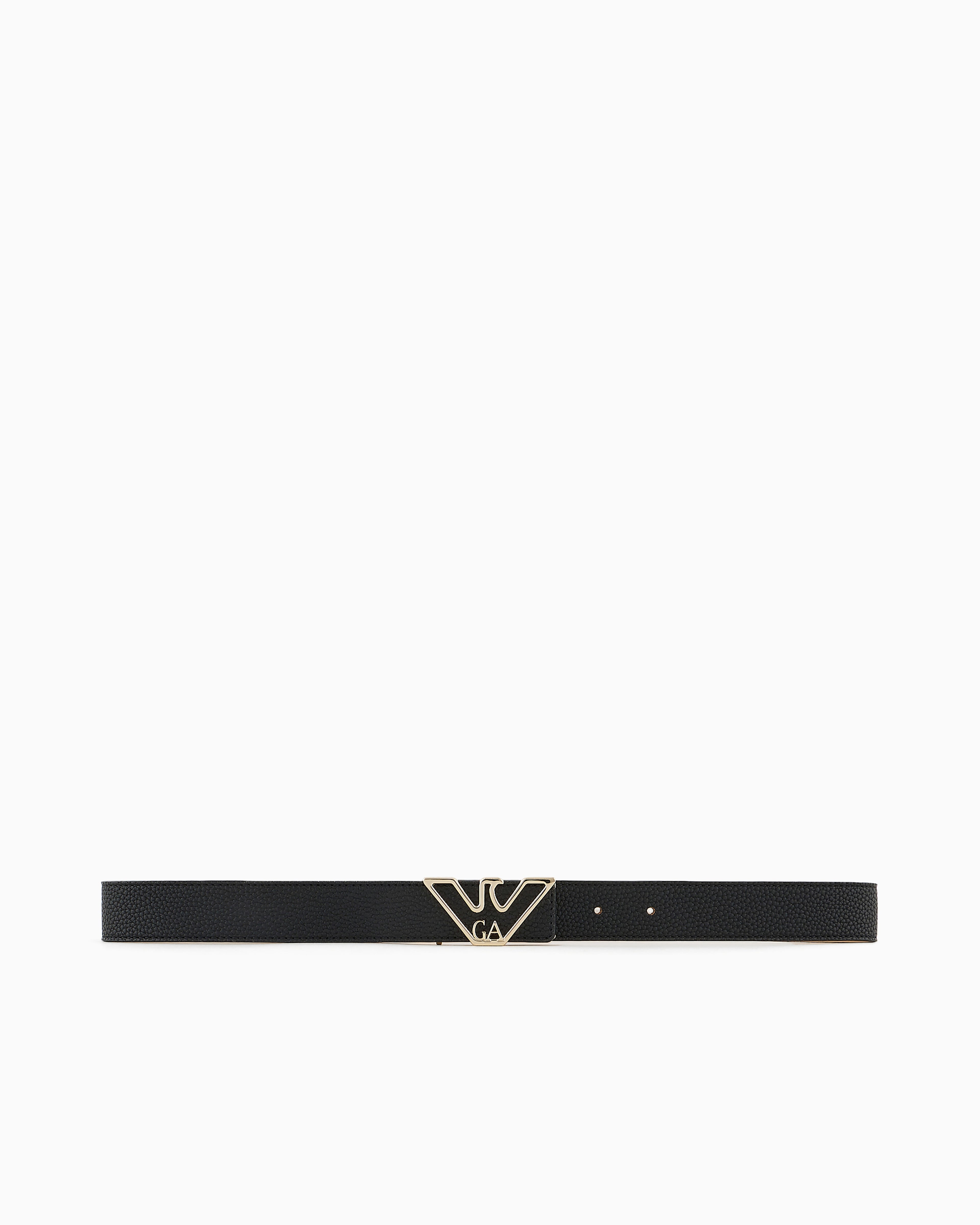 Emporio Armani Belt with deer-print eagle plate