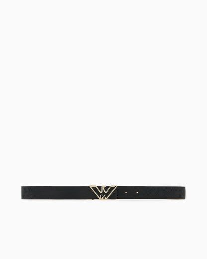 Emporio Armani Belt with deer-print eagle plate