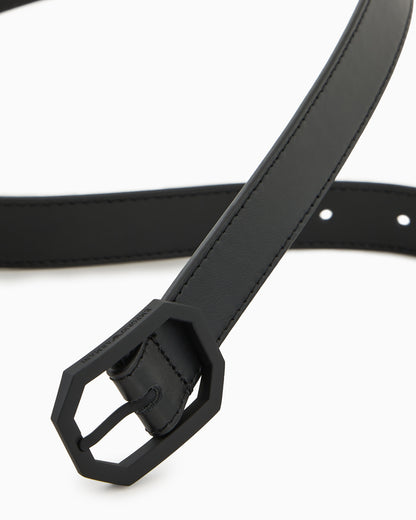 Emporio Armani Smooth leather belt