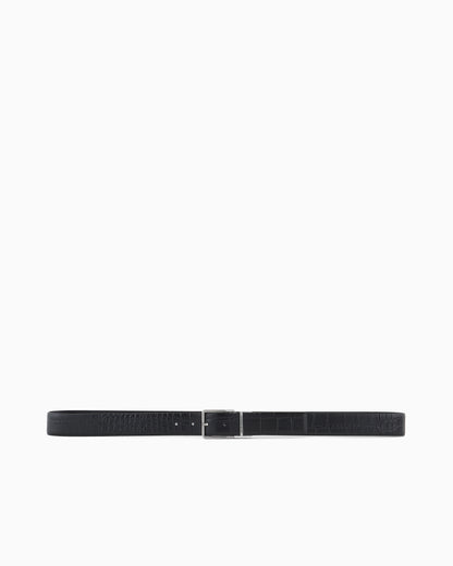 Emporio Armani Belt in mock croc leather