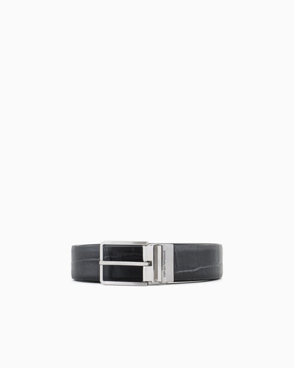 Emporio Armani Belt in mock croc leather