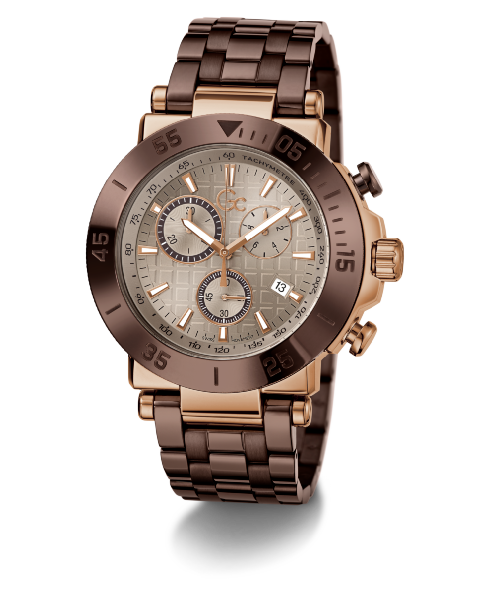 Gc One Sport Beige Round Quartz Men Watch Y70010G1