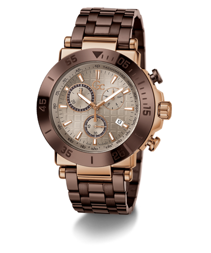 Gc One Sport Beige Round Quartz Men Watch Y70010G1