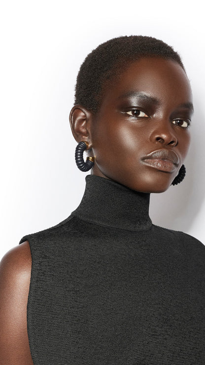 Alaïa Small Bobine Hoops