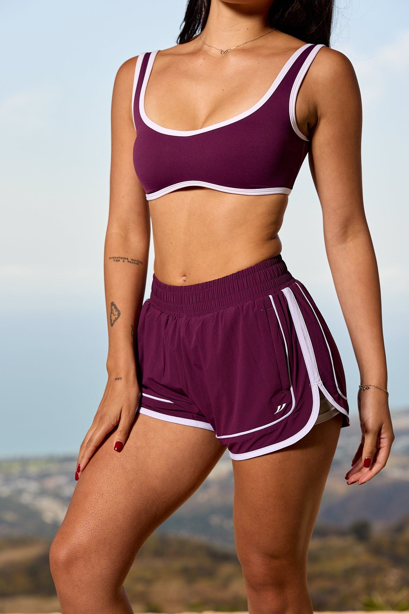 YoungLA W175 - Elevate Running Shorts Grape