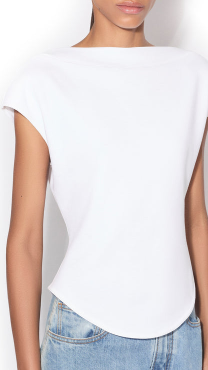 Alaïa Cap Cotton T-Shirt
