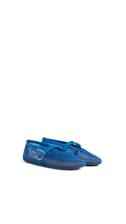Alaïa Ballet Flats In Fishnet