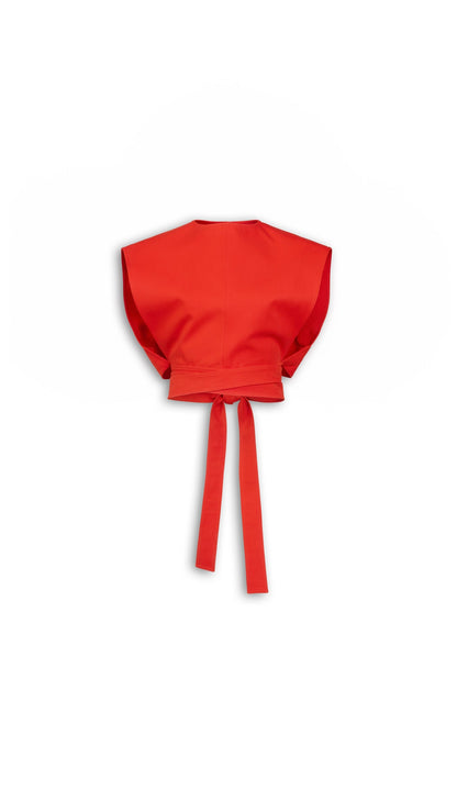 Alaïa Belted Cotton Top