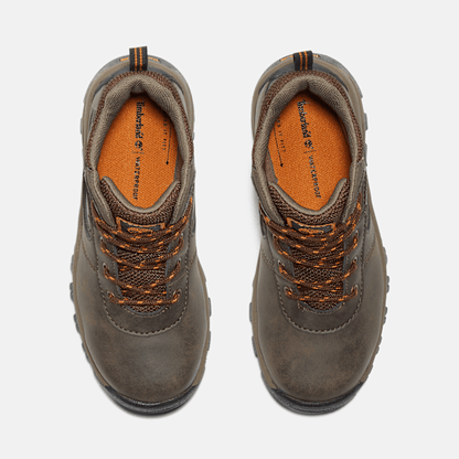 Timberland Youth Mt Maddsen Mid Waterproof Hiking Boot Dark Brown