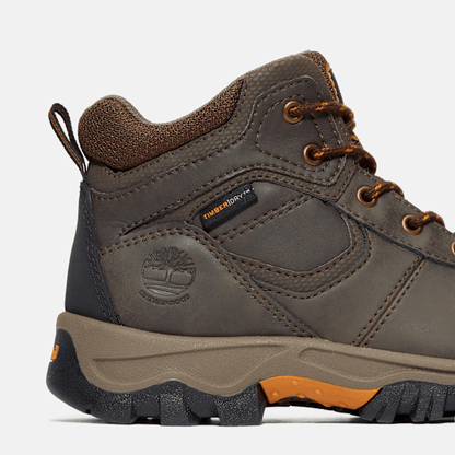 Timberland Youth Mt Maddsen Mid Waterproof Hiking Boot Dark Brown