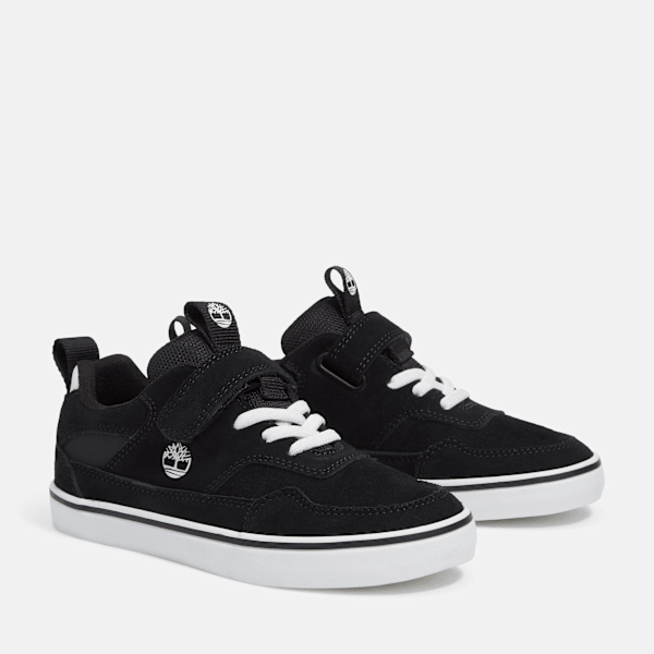 Timberland Youth Stone Jump Sneaker Black Suede