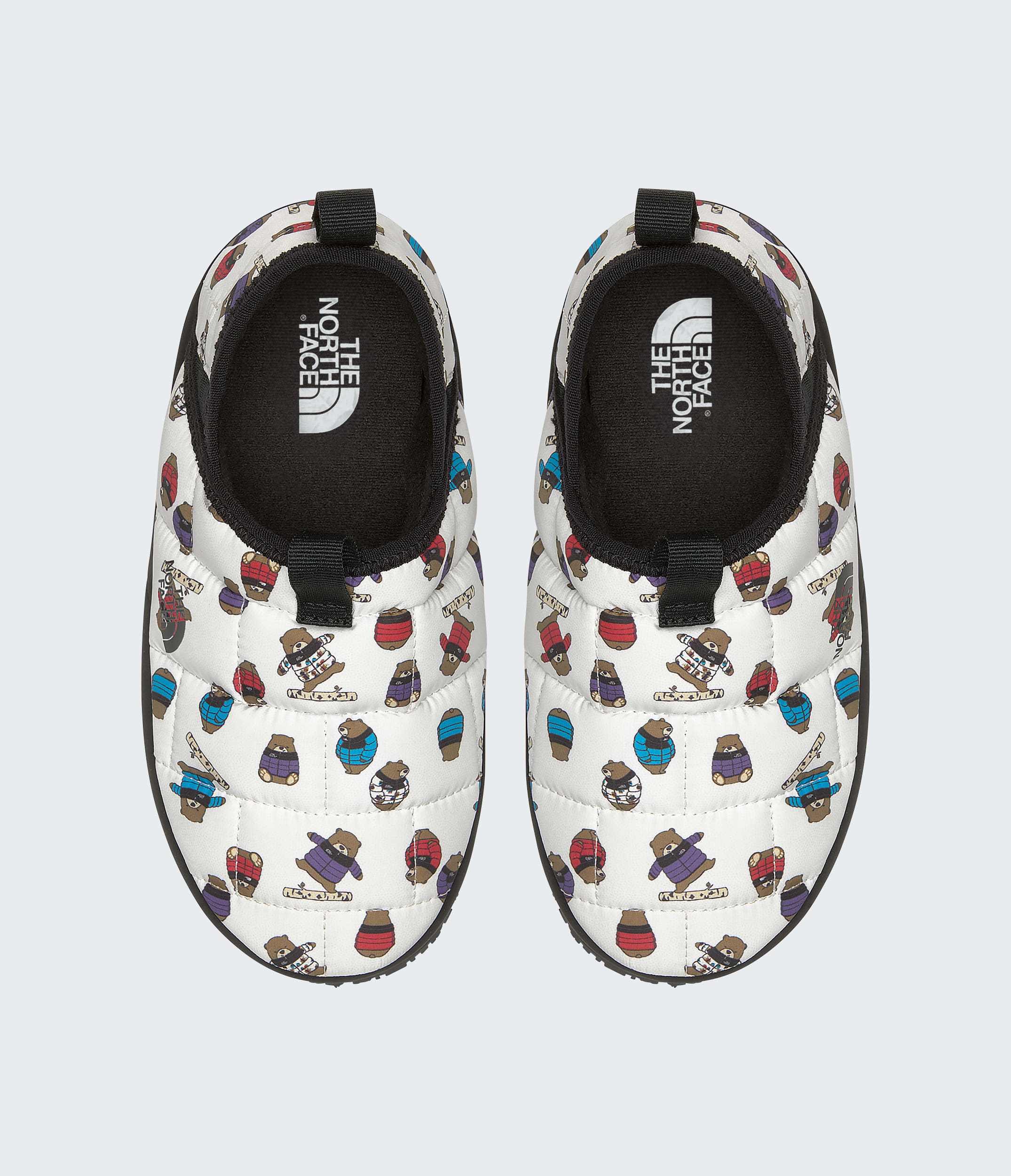 The North Face Youth Thermoball Traction Mules Ii Nuptse Bears Print Multi Nuptse Bears Print Multi