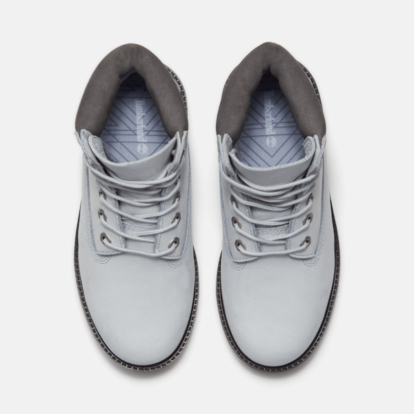 Youth Timberland Alpine Glacier 6-Inch Waterproof Boot Glacier Grey Nubuck