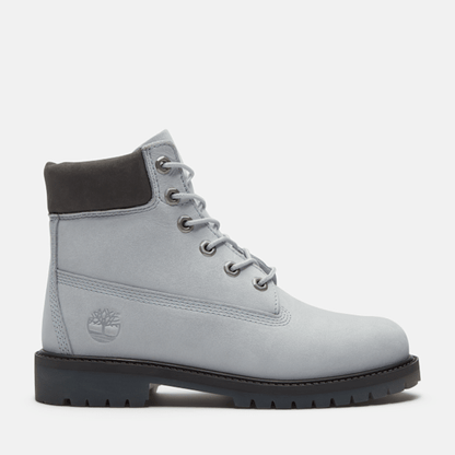 Youth Timberland Alpine Glacier 6-Inch Waterproof Boot Glacier Grey Nubuck