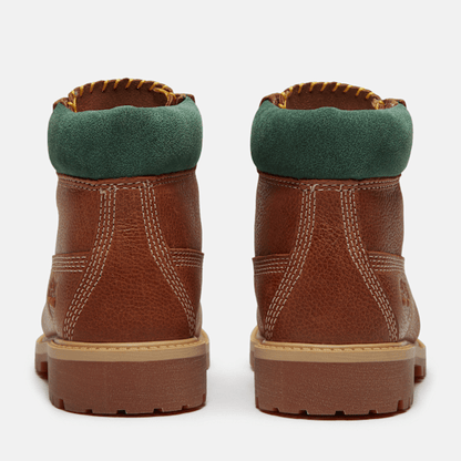 Youth Timberland Premium 6-Inch Waterproof Boot Rust Full-Grain
