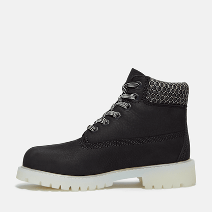 Youth Timberland Premium 6-Inch Waterproof Boot Black Nubuck