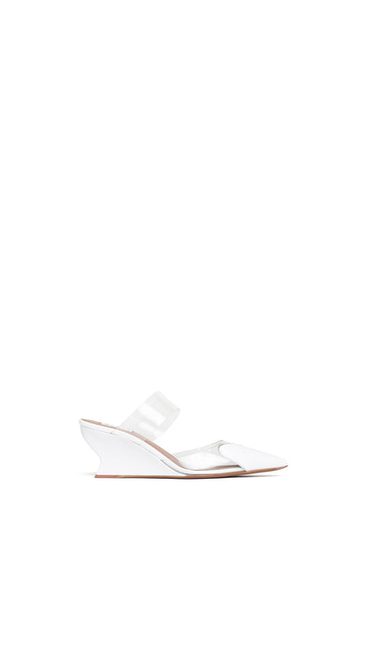 Alaïa Le Cœur Wedge Mules In Patent Leather