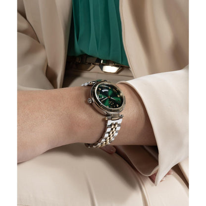 Gc Flair Green Round Dial Quartz Analog Women Watch Z01019L9MF