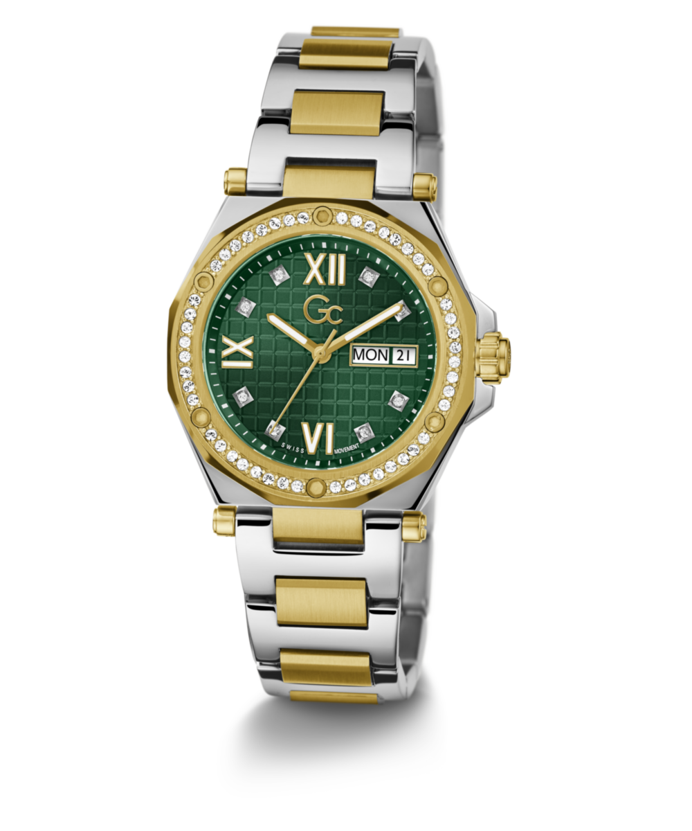 Gc Sport Chic Green Round Dial Quartz Women Watch Z20004L9MF