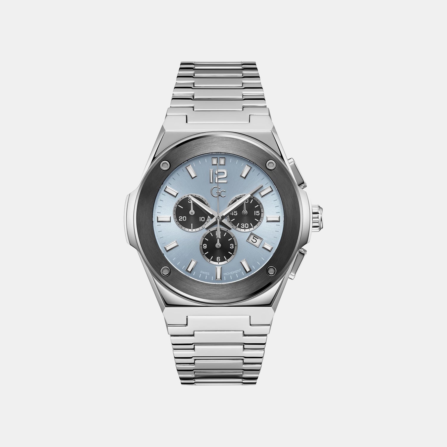 Guess Men Quartz Blue Dial Analog Stainless Steel Watch Z33001G7Mf