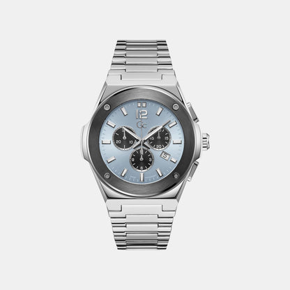 Guess Men Quartz Blue Dial Analog Stainless Steel Watch Z33001G7Mf