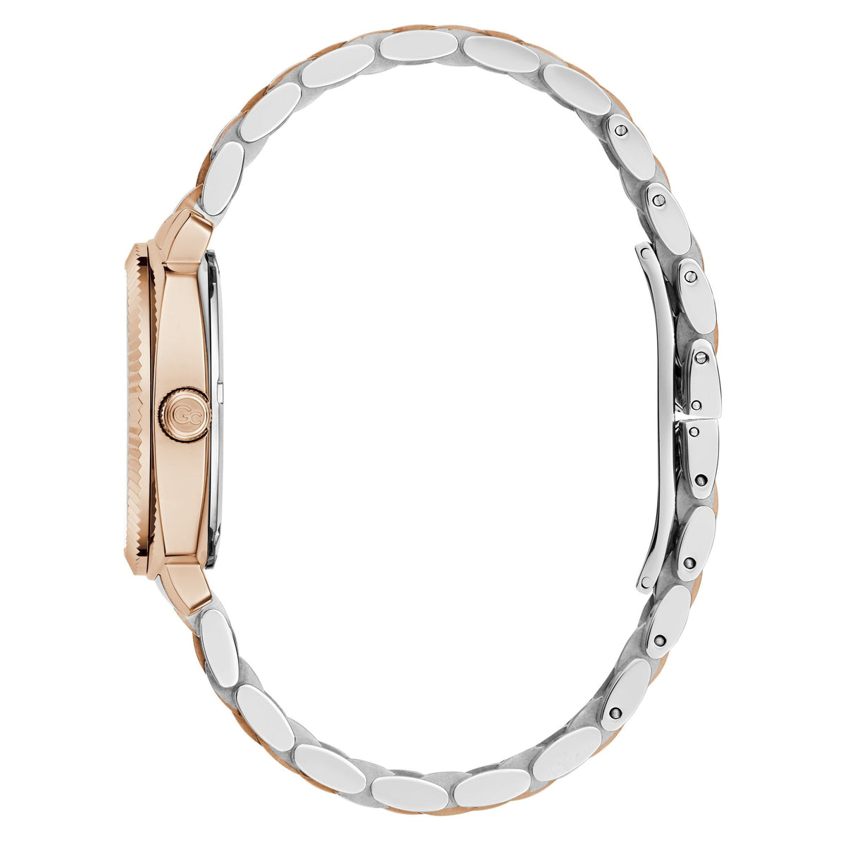 Gc Flair White Rose Gold Dial Quartz Analog Women Watch Z44003L1MF