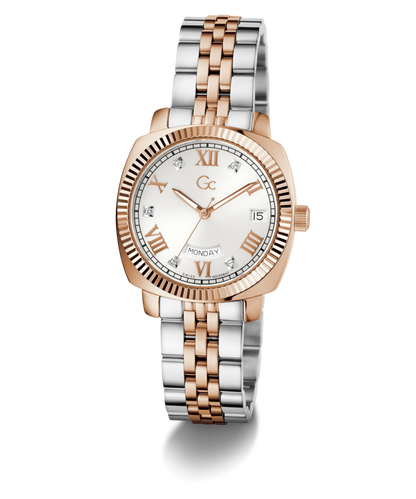 Gc Flair White Rose Gold Dial Quartz Analog Women Watch Z44003L1MF