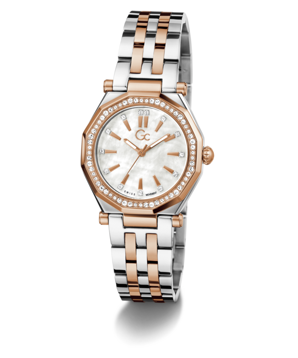 Gc Gleam White Round Quartz Women Watch Z55001L7
