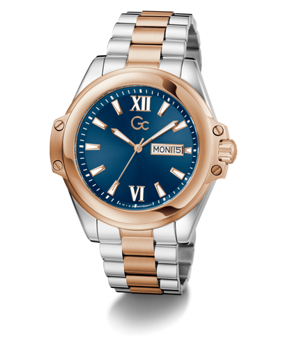 Gc Bolt Blue Round Quartz Men Watch Z60001G7