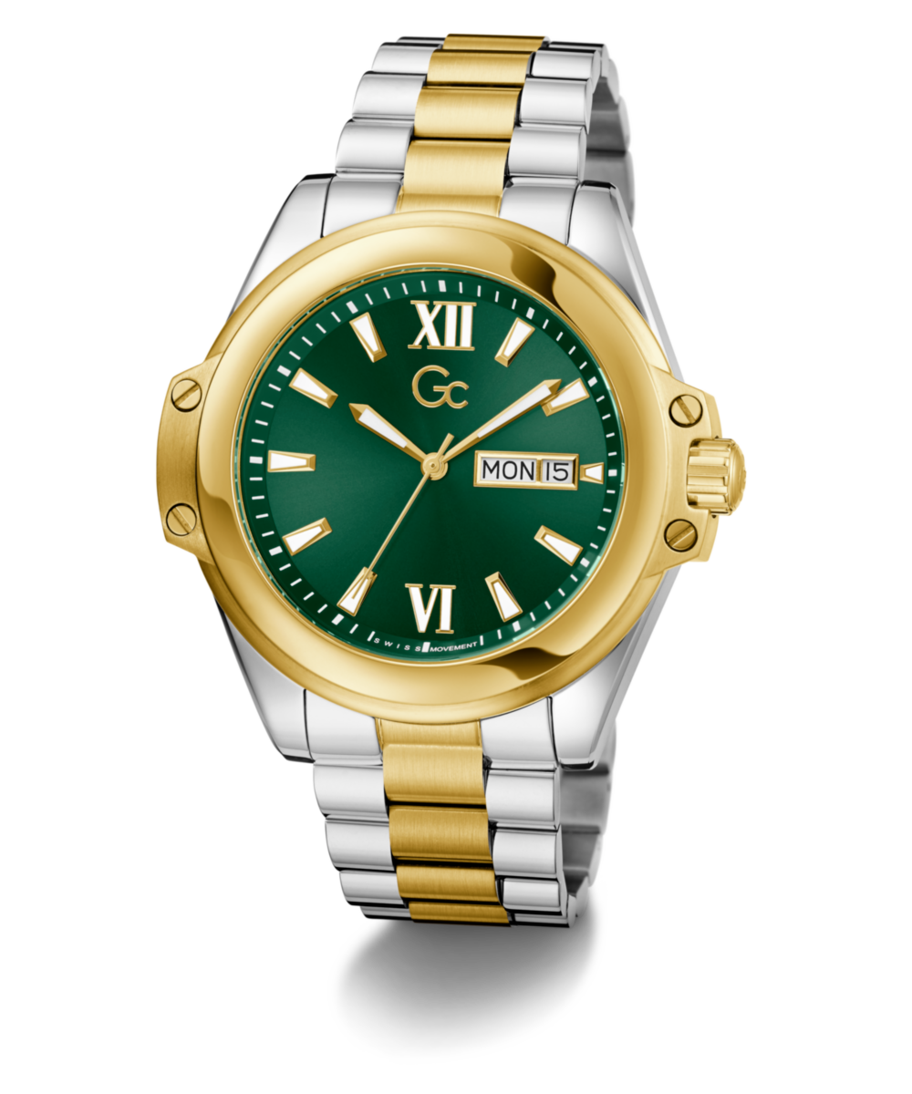 Gc Bolt Green Round Quartz Men Watch Z60002G9