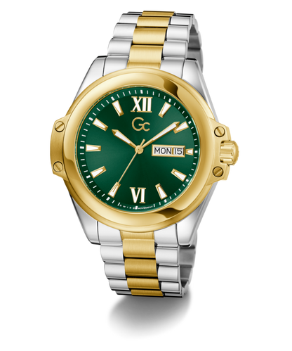 Gc Bolt Green Round Quartz Men Watch Z60002G9