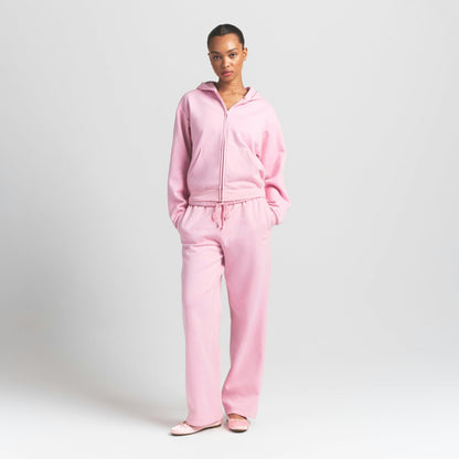 Skims Cotton Fleece Classic Zip Up Hoodie Halite