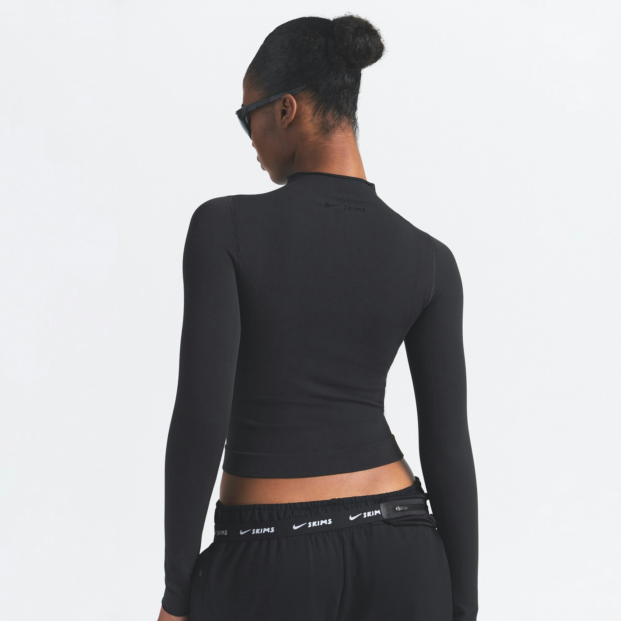 Skims Nikeskims Vintage Seamless Full Zip Jacket Obsidian