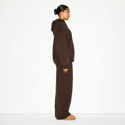 BOYFRIEND FLEECE ZIP UP HOODIE