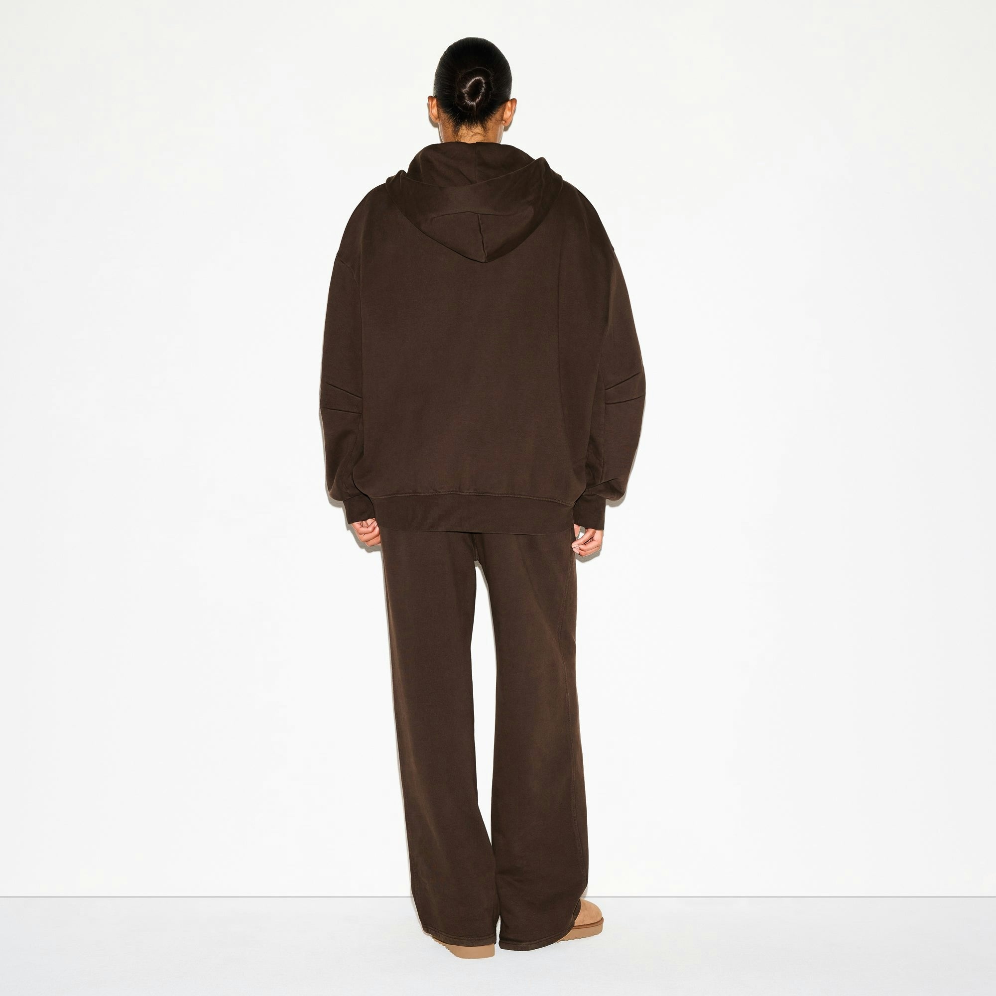 BOYFRIEND FLEECE ZIP UP HOODIE