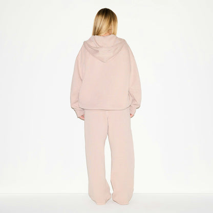 BOYFRIEND FLEECE ZIP UP HOODIE