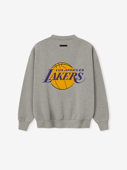 Essentials Lakers Sport Crewneck Concrete Heather
