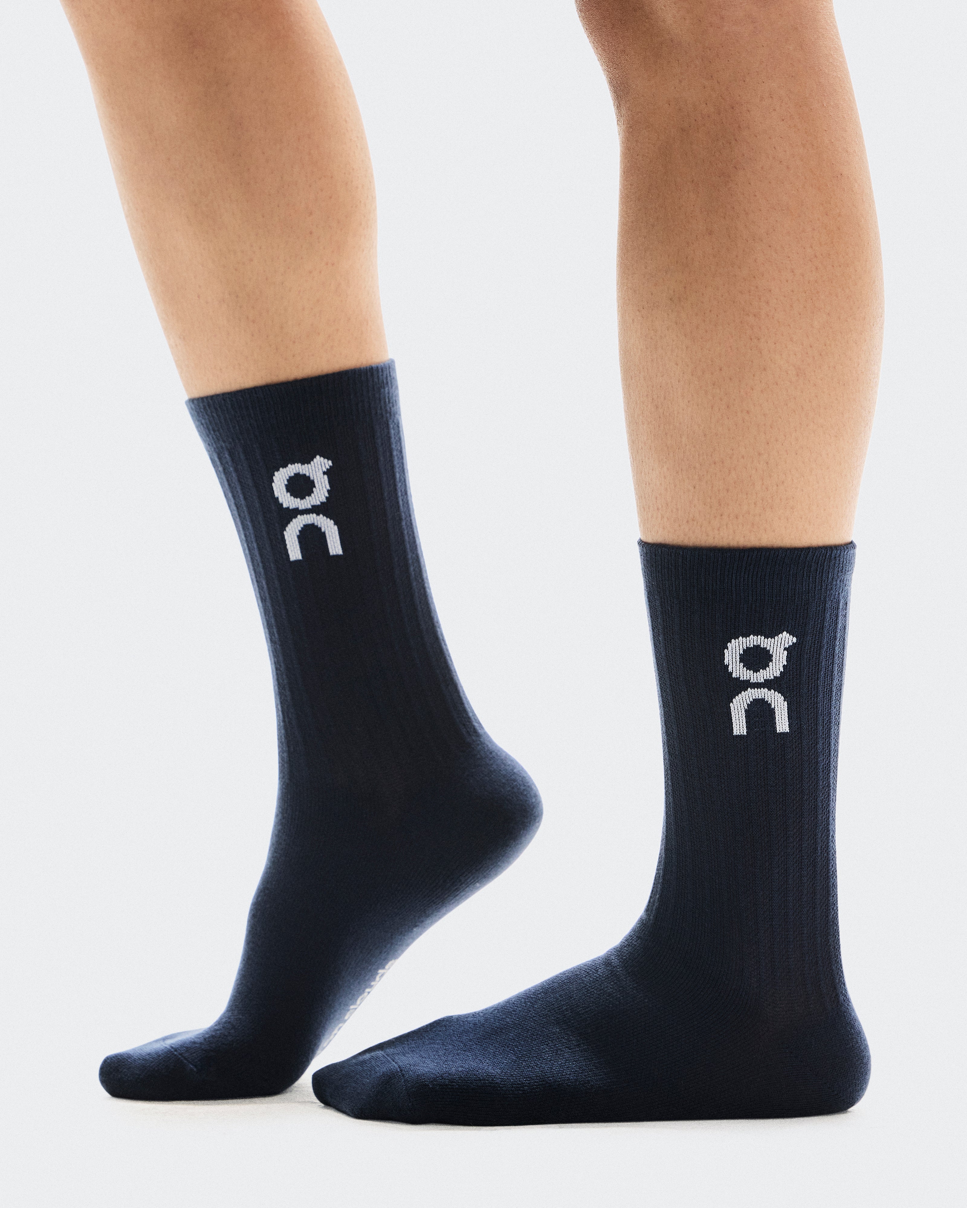 On Logo Sock High 3P Navy
