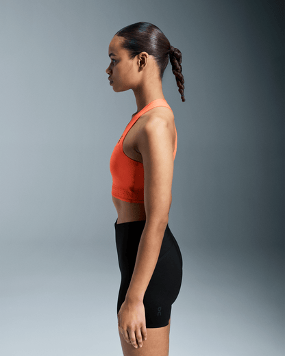 On Race Crop Flame | Black (Women'S)