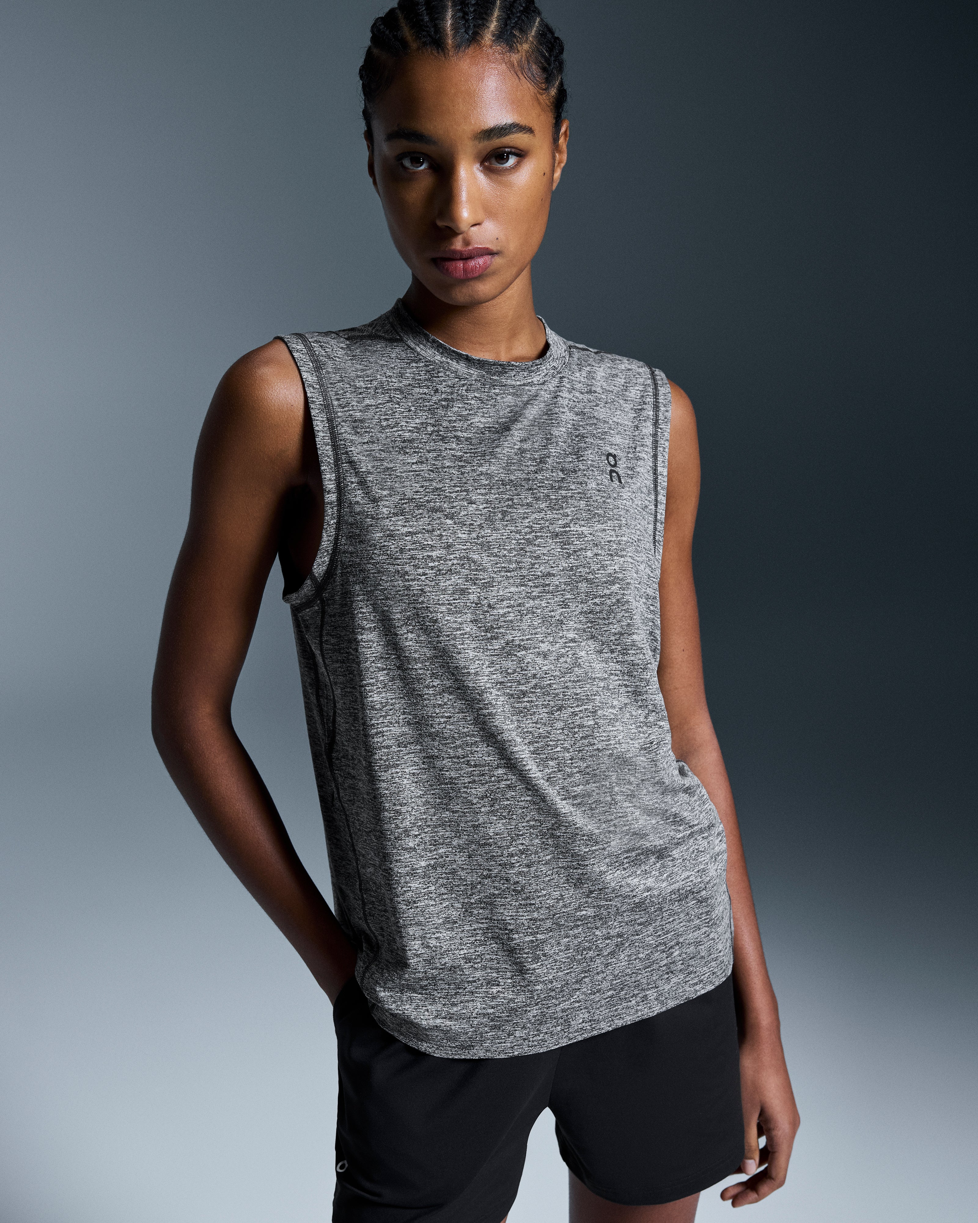 On Courtside Tank Graphite (Women'S)