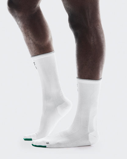 On Elite Run Sock High White | Ivory