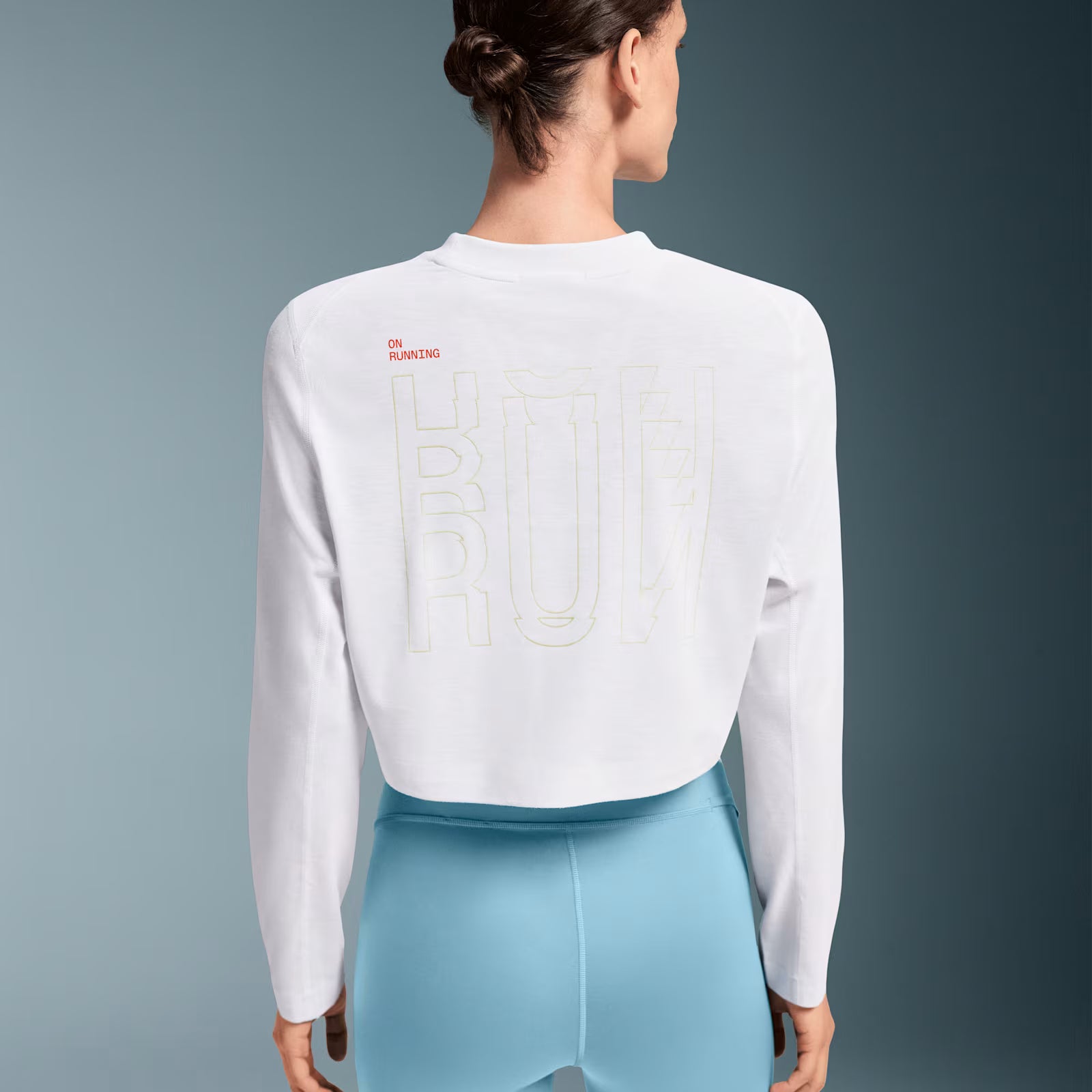 On Active Long-T Crop Graphic White (Women'S)